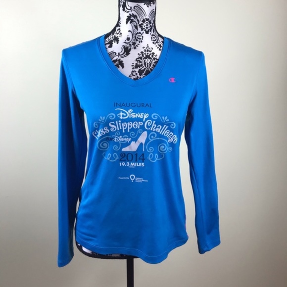 💖MEGA SALE💖Champion Power Train Long Sleeve T-Shirt Blue M Size ALSU00214 - Picture 1 of 4